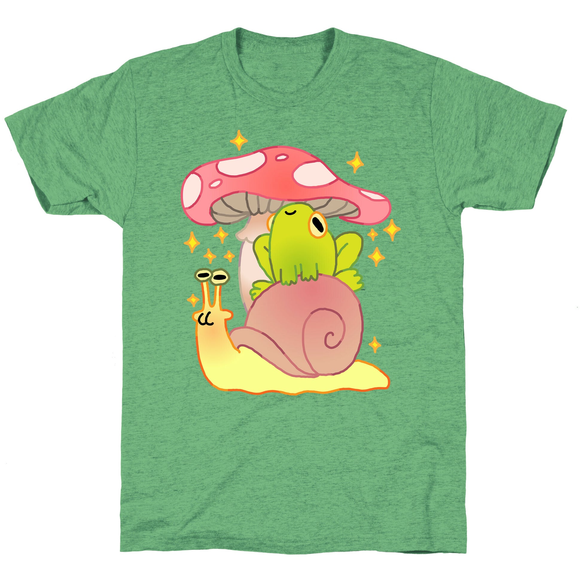 Cute Snail & Frog Unisex Triblend Tee