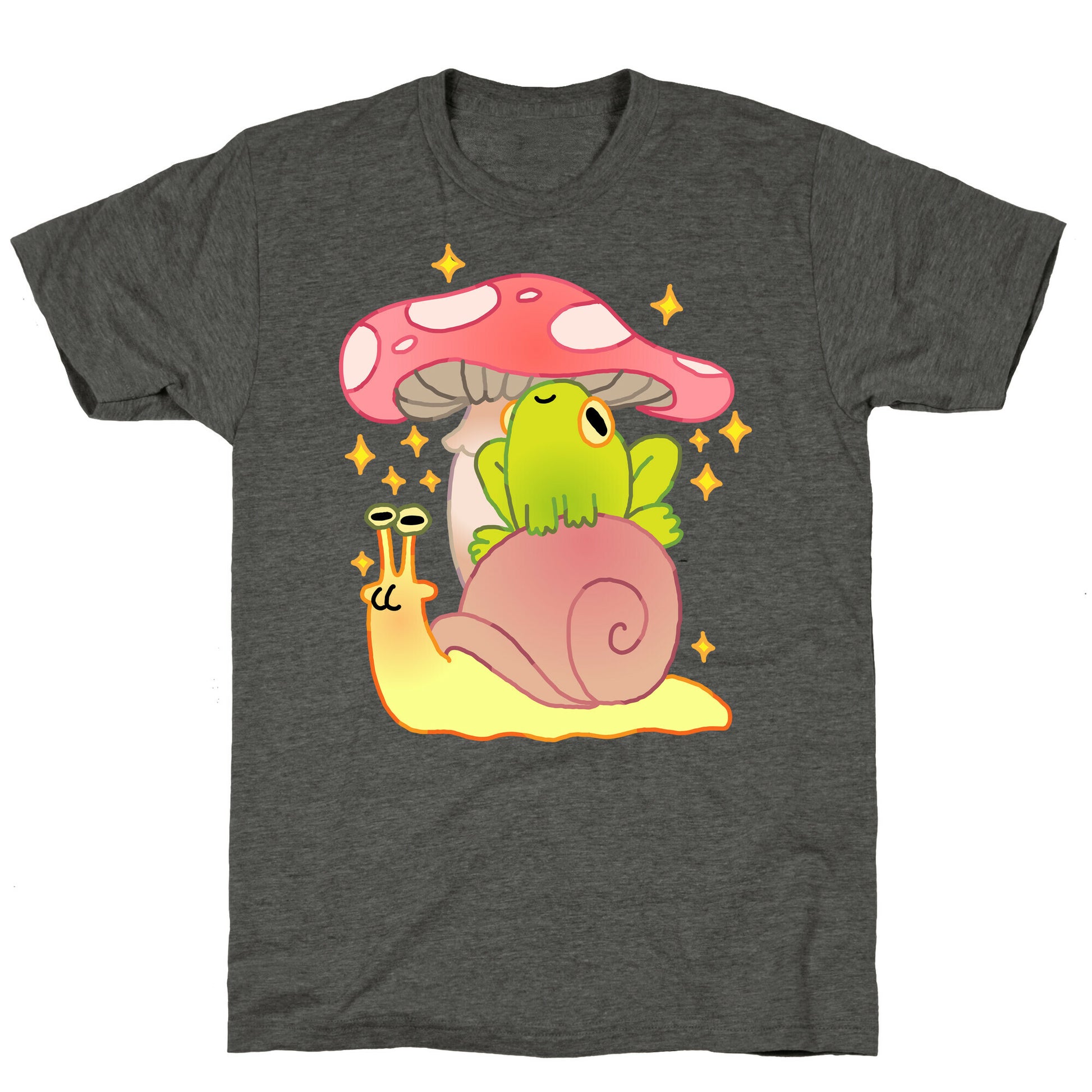Cute Snail & Frog Unisex Triblend Tee