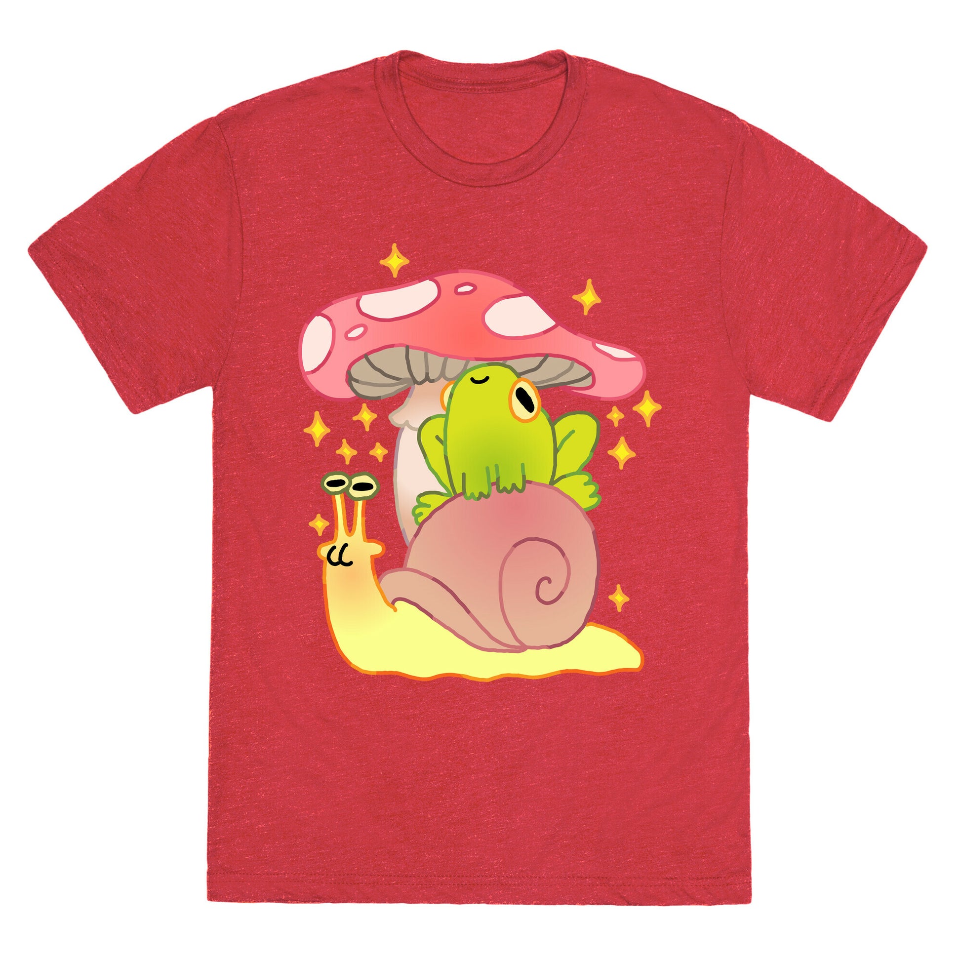 Cute Snail & Frog Unisex Triblend Tee