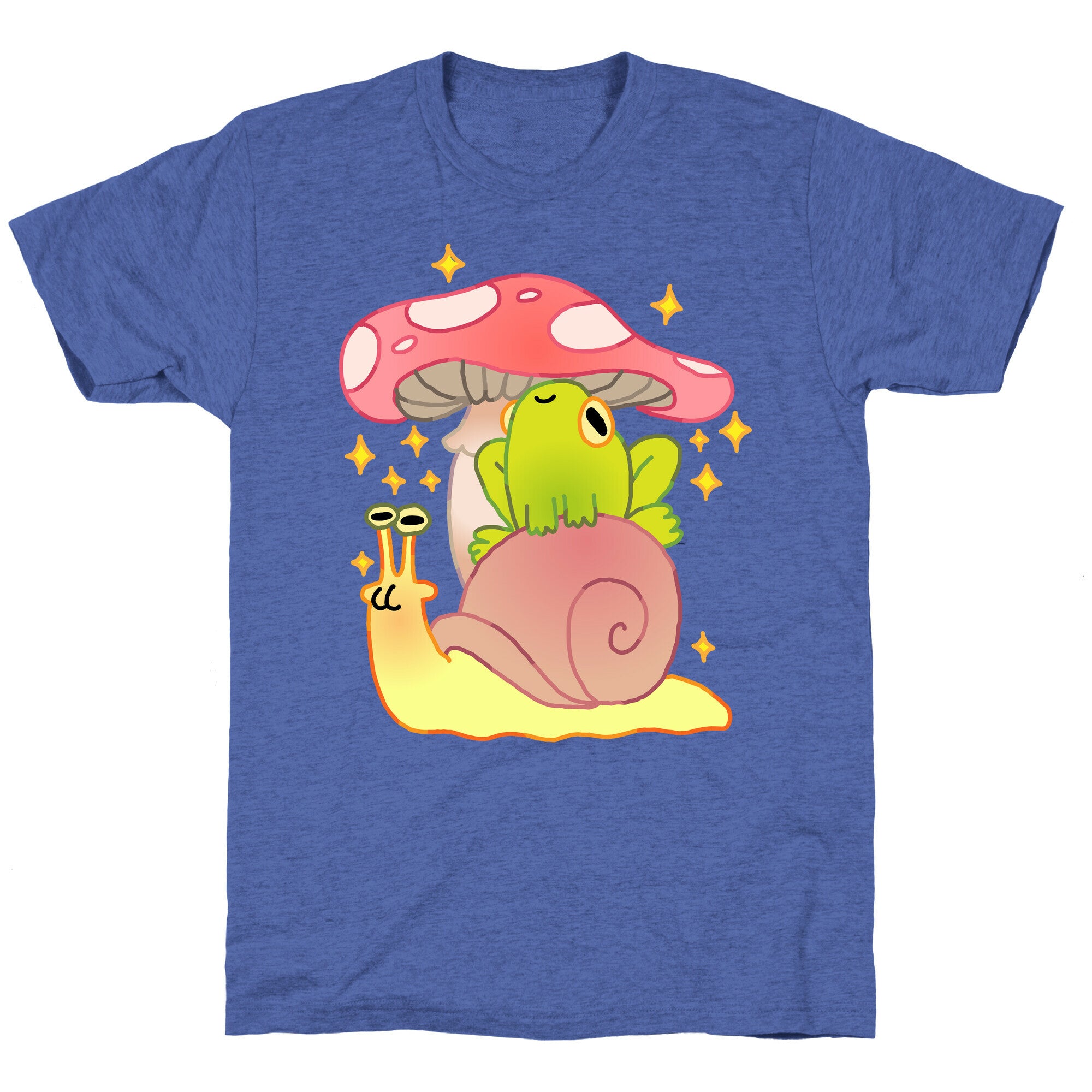 Cute Snail & Frog Unisex Triblend Tee