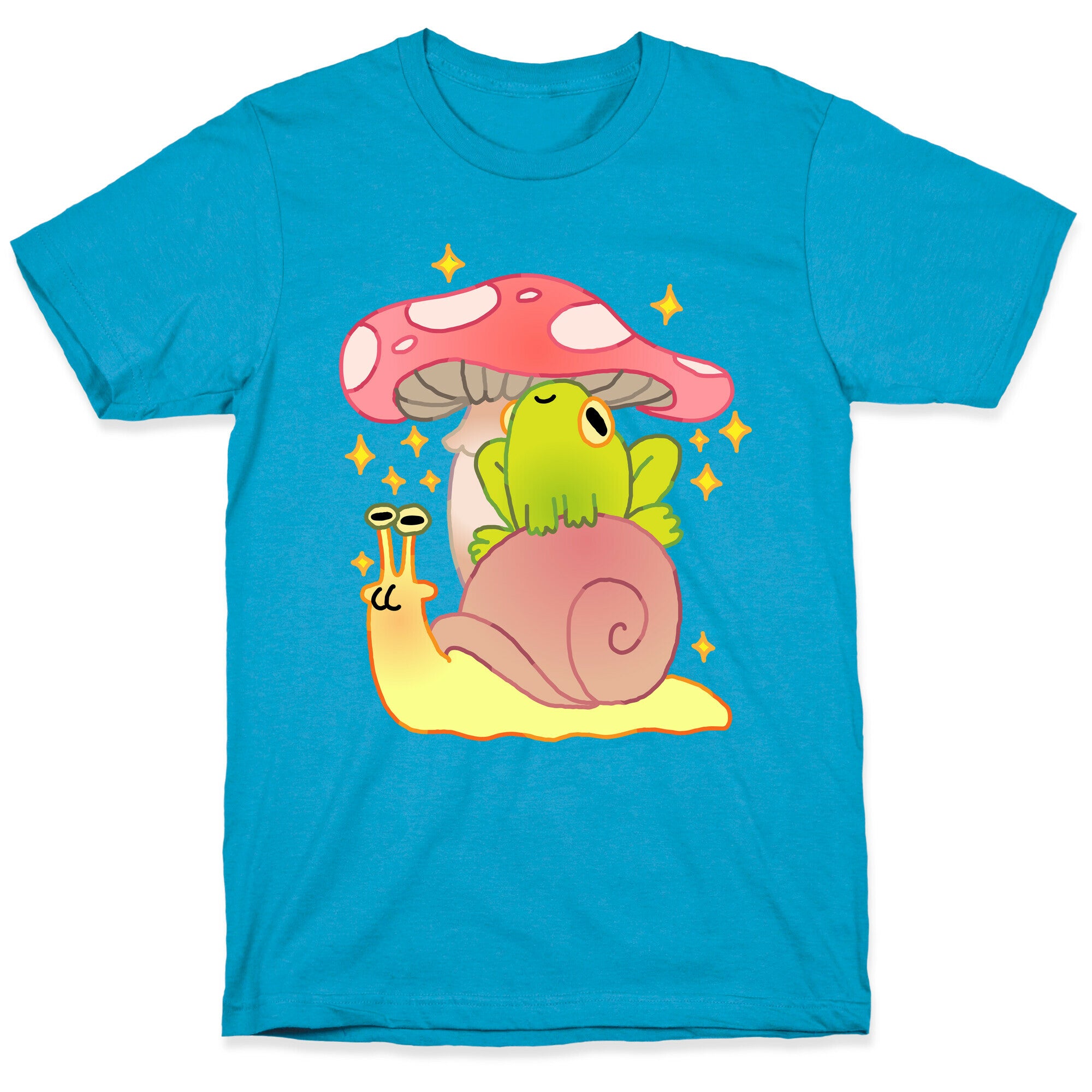 Cute Snail & Frog Unisex Triblend Tee