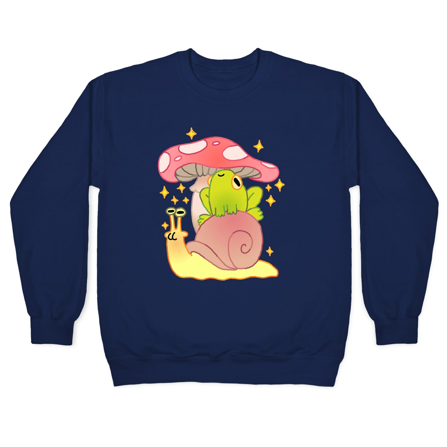 Cute Snail & Frog Crewneck Sweatshirt