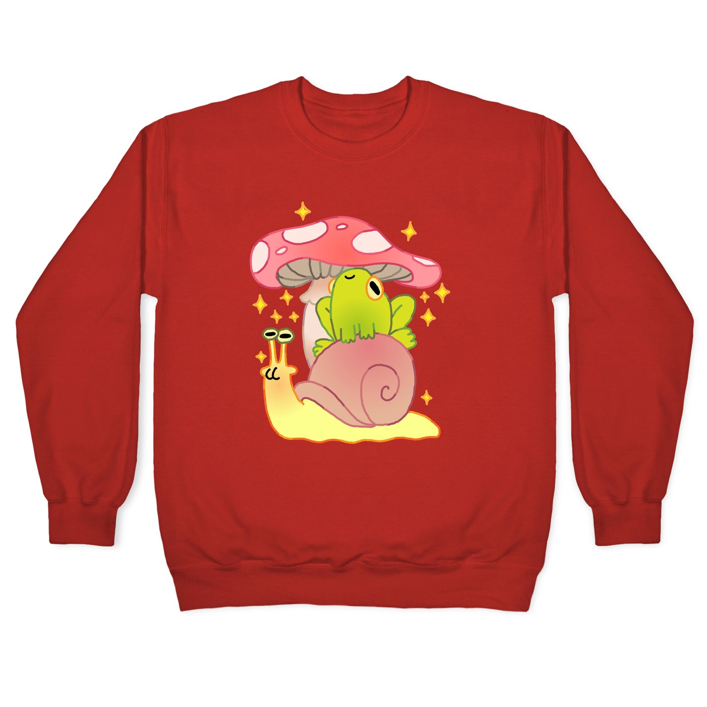 Cute Snail & Frog Crewneck Sweatshirt