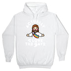 Actually, I Love The Gays (White Jesus) Hoodie