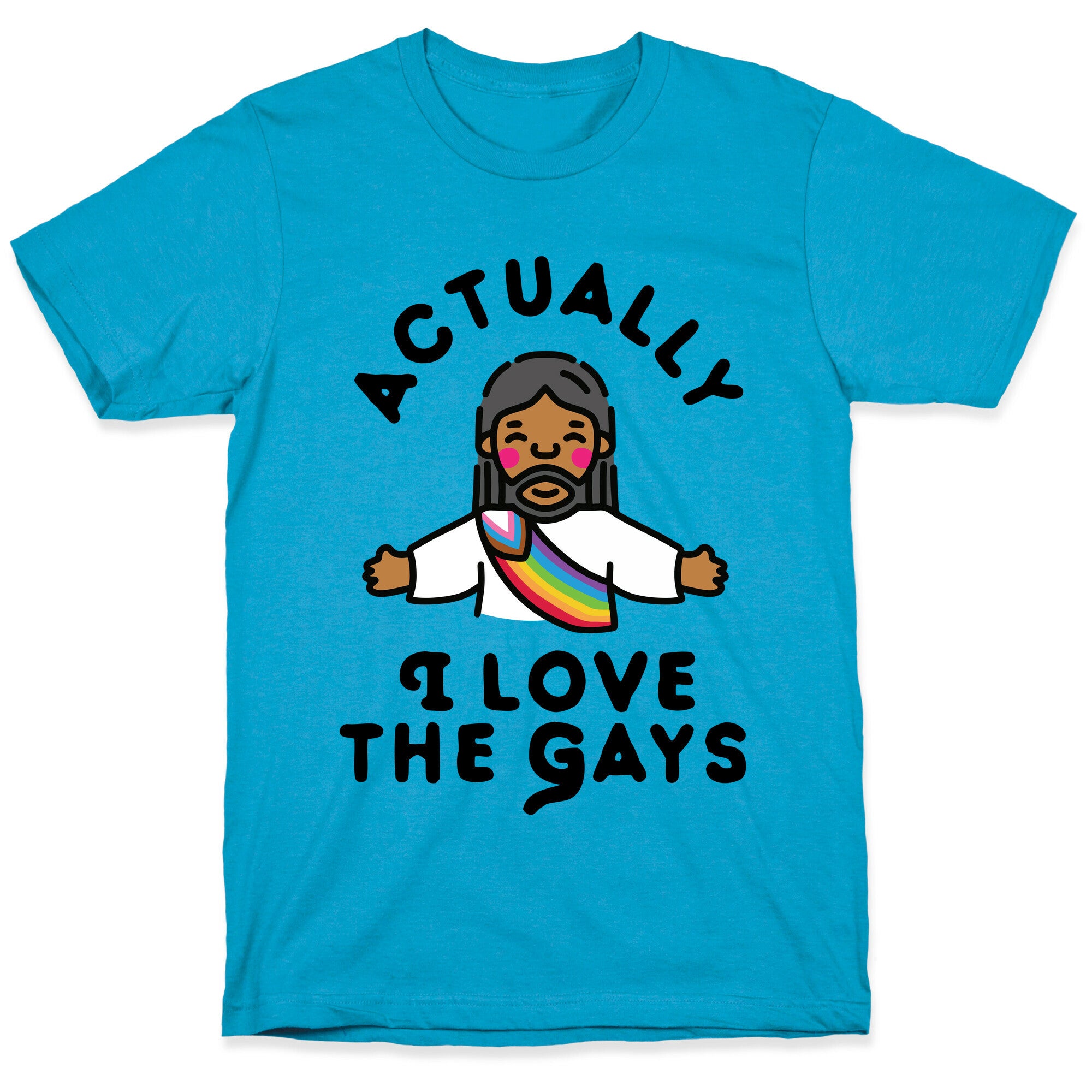 Actually, I Love The Gays (Brown Jesus) Unisex Triblend Tee