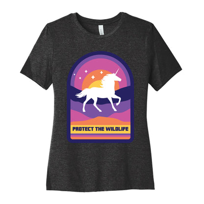 Protect The Wildlife (Unicorn) Women's Cotton Tee