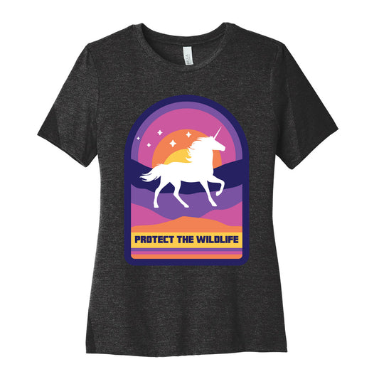 Protect The Wildlife (Unicorn) Women's Cotton Tee