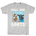 Hall And Goats Parody White Print T-Shirt