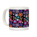 Hippie Pride Flower Pattern Coffee Mug
