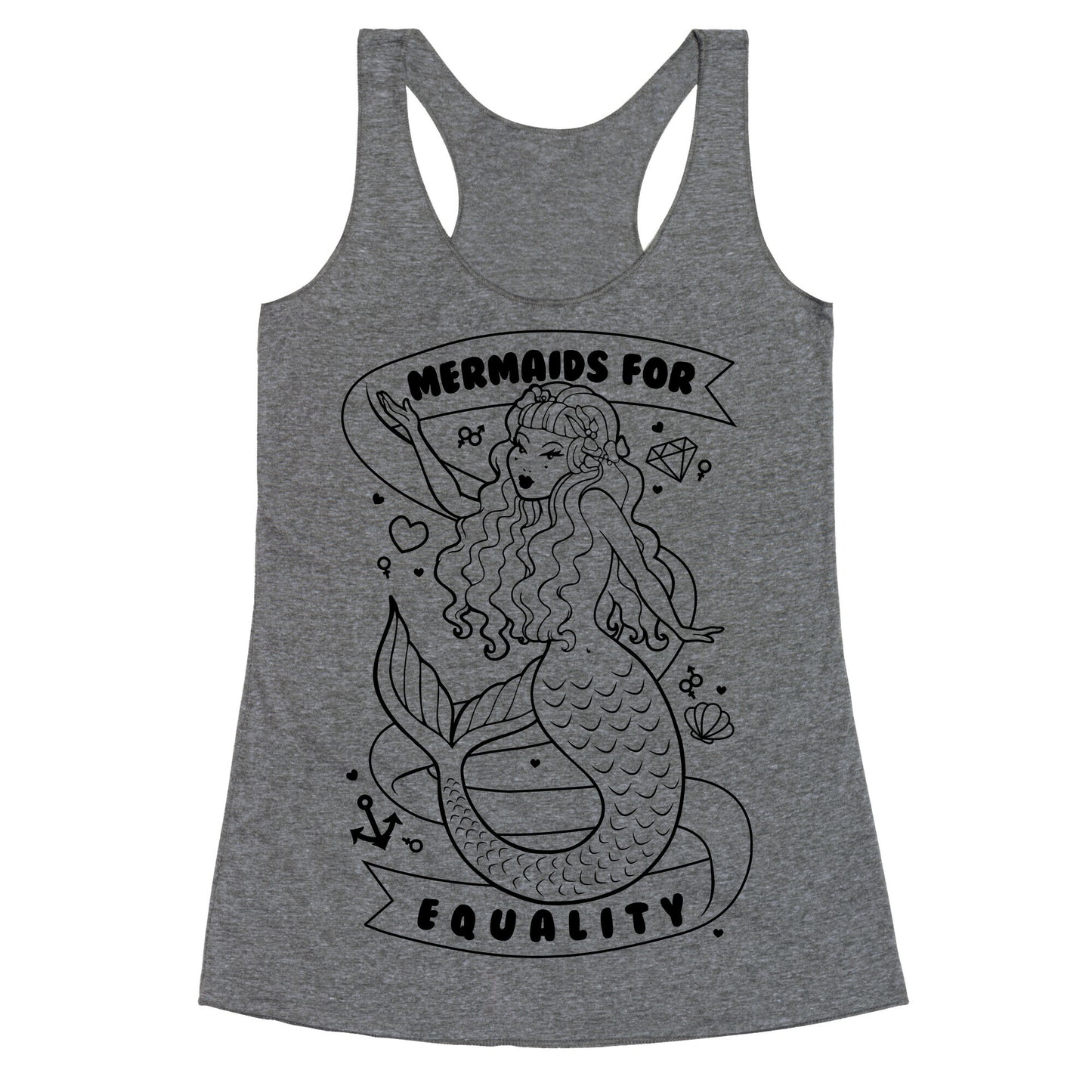 Mermaids For Equality Racerback Tank