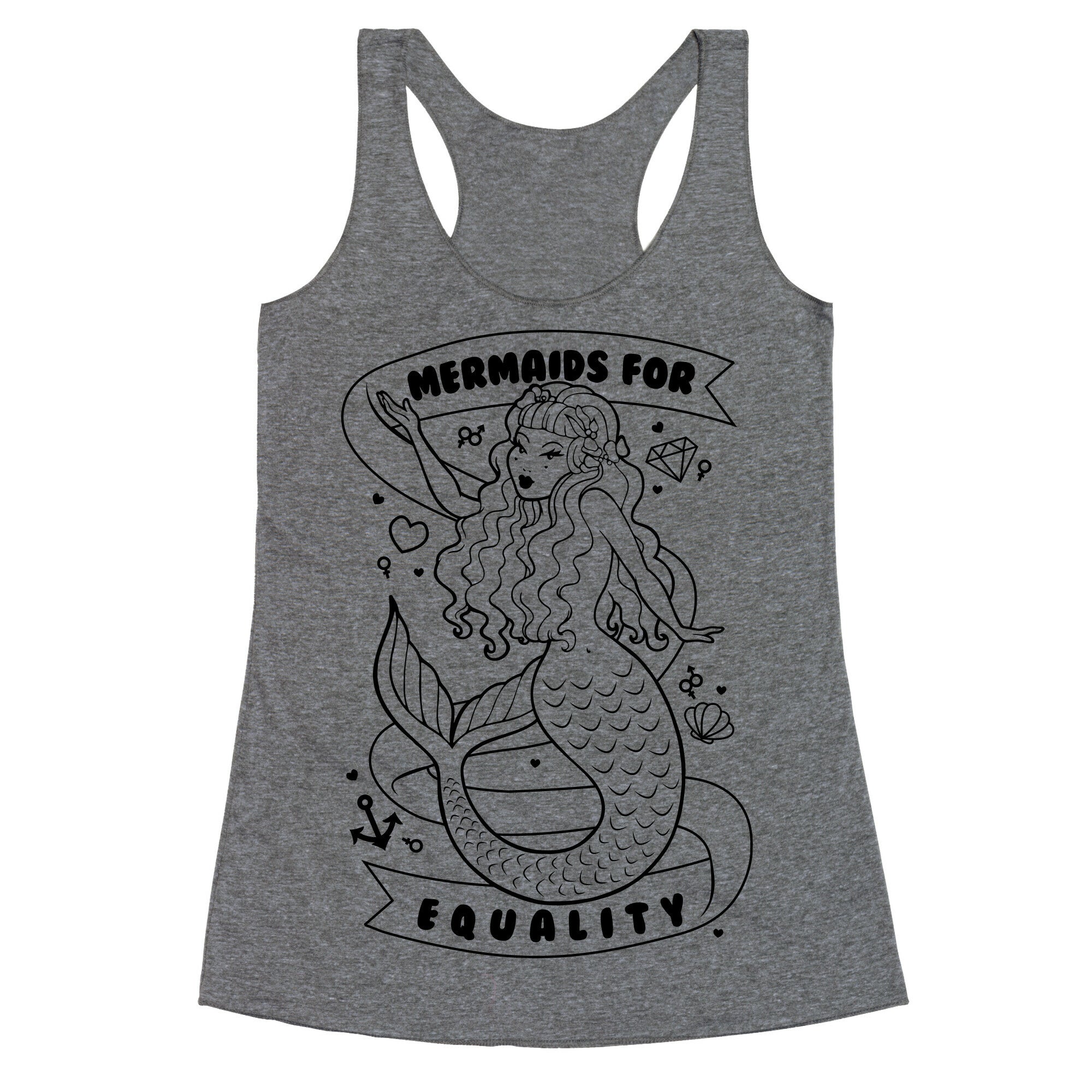 Mermaids For Equality Racerback Tank