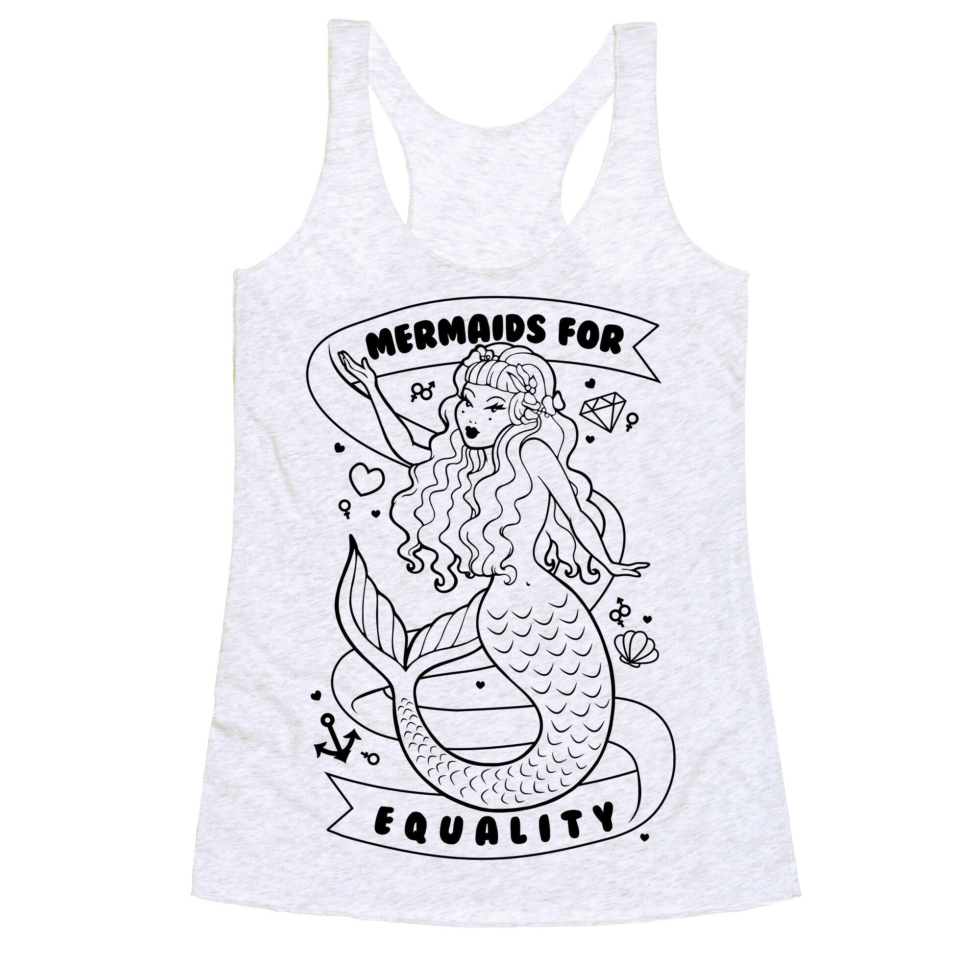 Mermaids For Equality Racerback Tank
