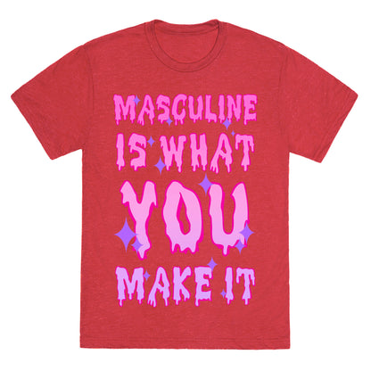 Masculine is What You Make It Unisex Triblend Tee