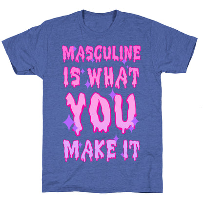 Masculine is What You Make It Unisex Triblend Tee