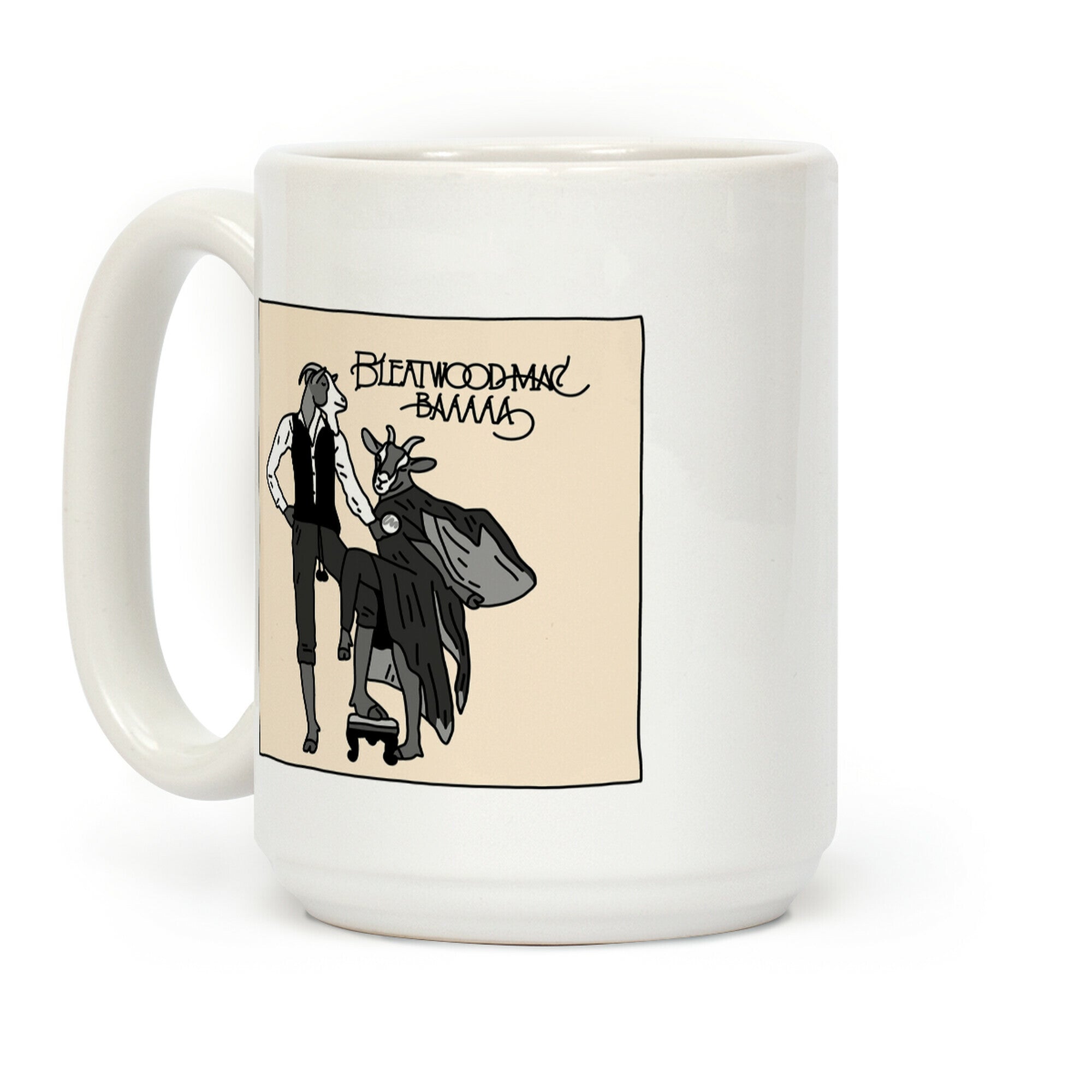 Bleatwood Mac Rumours Parody Coffee Mug