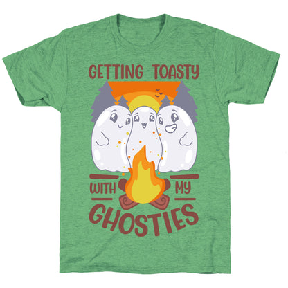 Getting Toasty With My Ghosties  Unisex Triblend Tee
