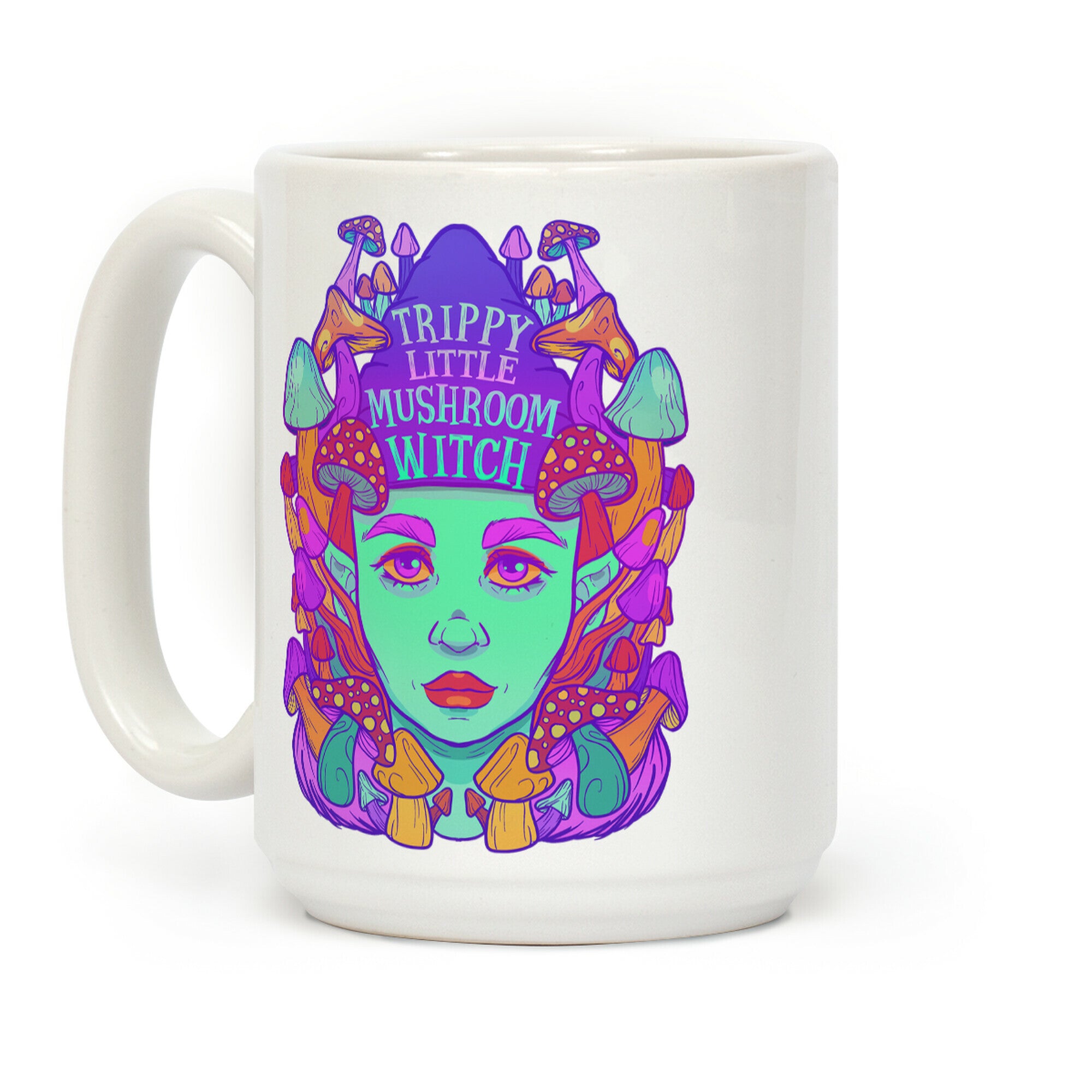 Trippy Little Mushroom Witch Coffee Mug