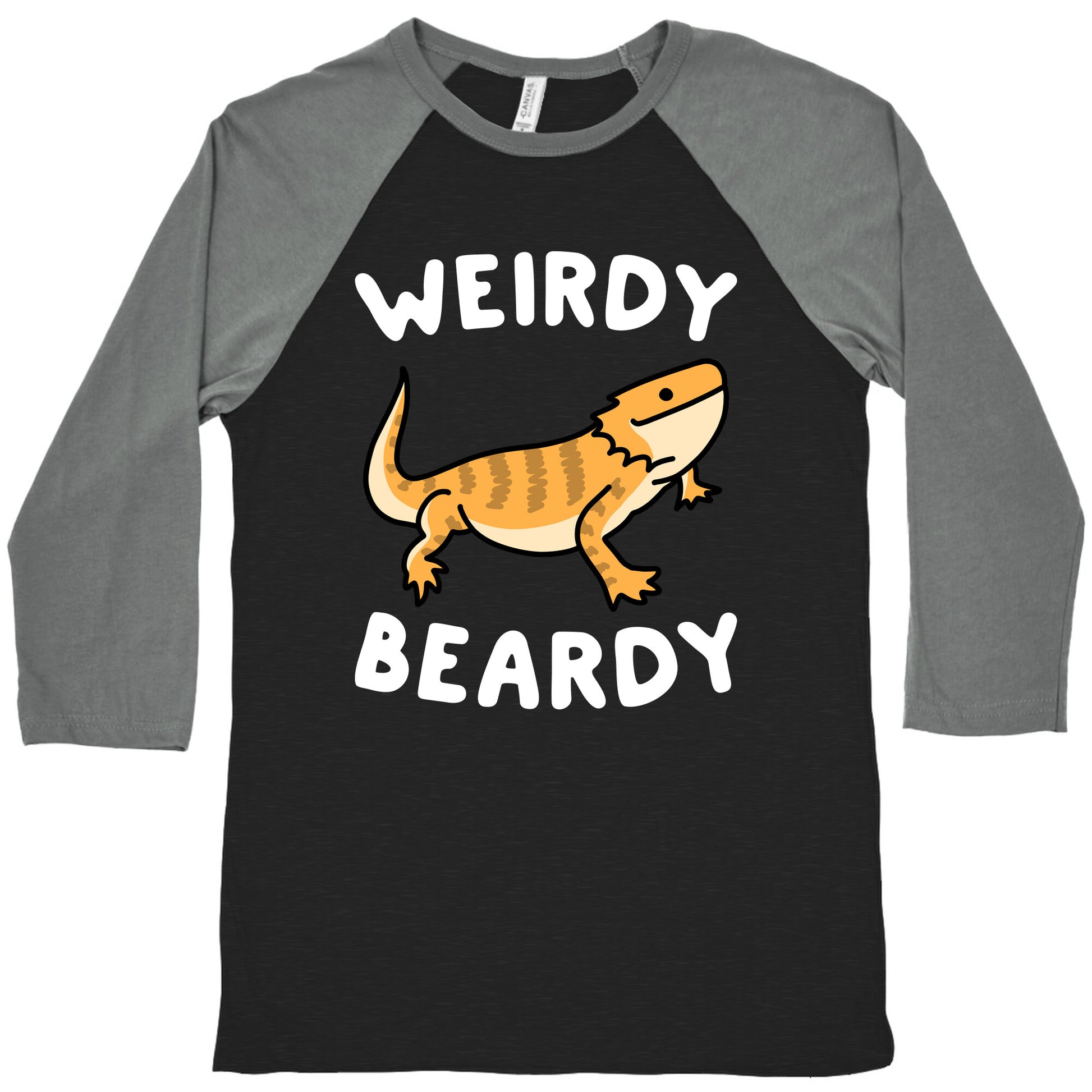 Weirdy Beardy Bearded Dragon Baseball Tee