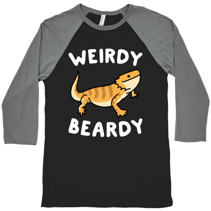 Weirdy Beardy Bearded Dragon Baseball Tee