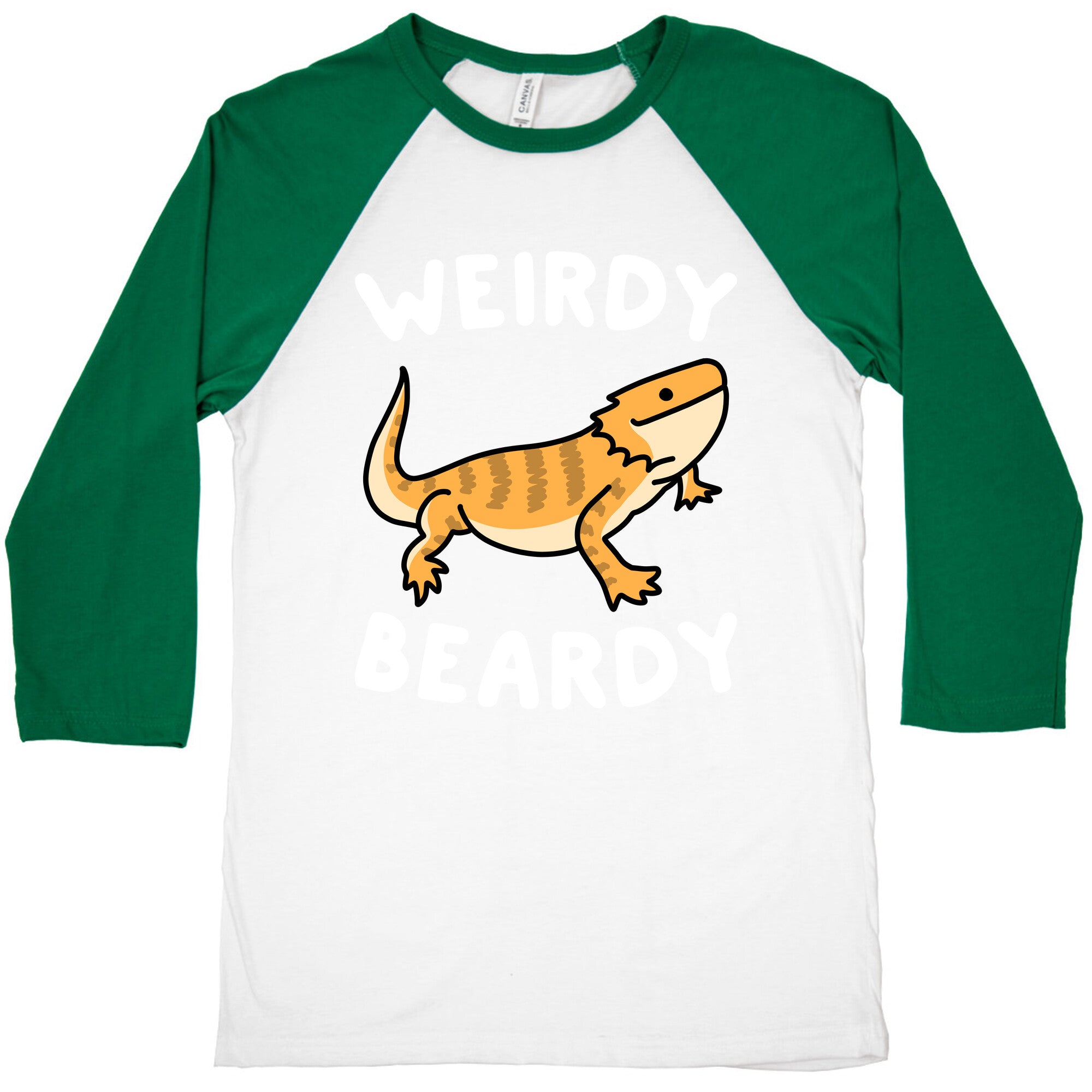 Weirdy Beardy Bearded Dragon Baseball Tee