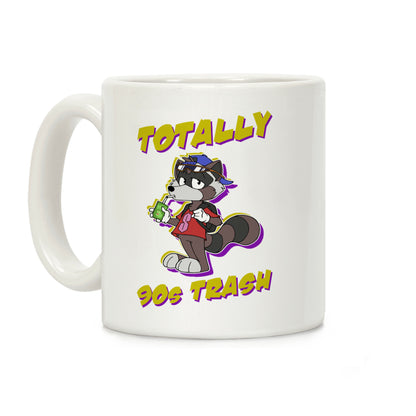 Totally 90's Trash Raccoon Coffee Mug