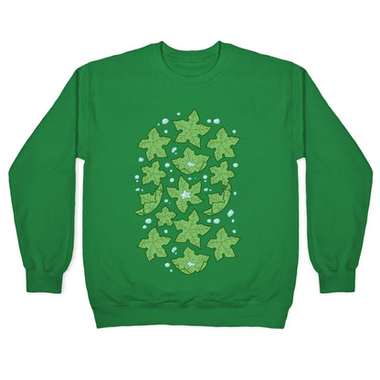 Tree Star Pattern Crewneck Sweatshirt