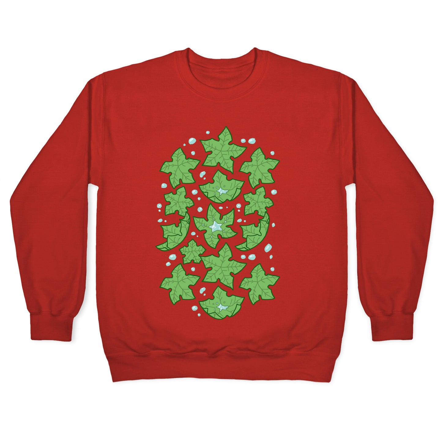Tree Star Pattern Crewneck Sweatshirt