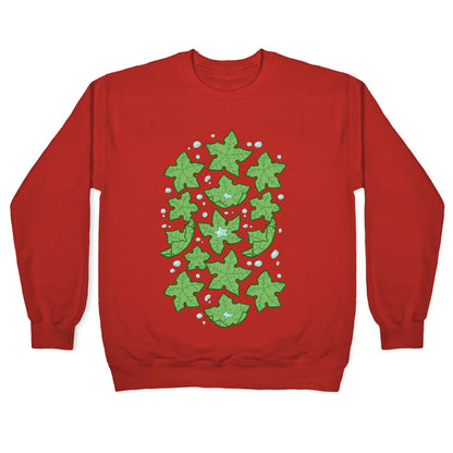Tree Star Pattern Crewneck Sweatshirt