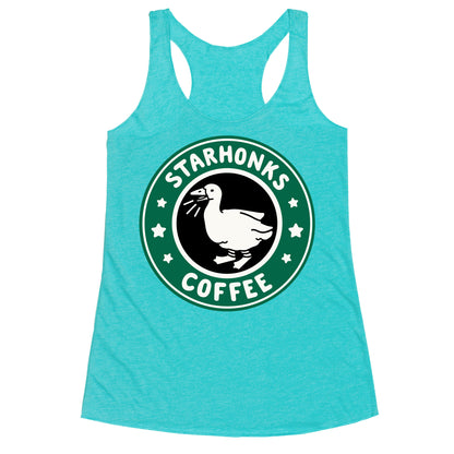 Starhonks Coffee Parody Racerback Tank