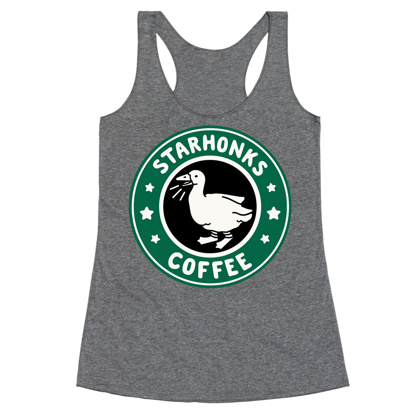 Starhonks Coffee Parody Racerback Tank