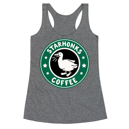 Starhonks Coffee Parody Racerback Tank