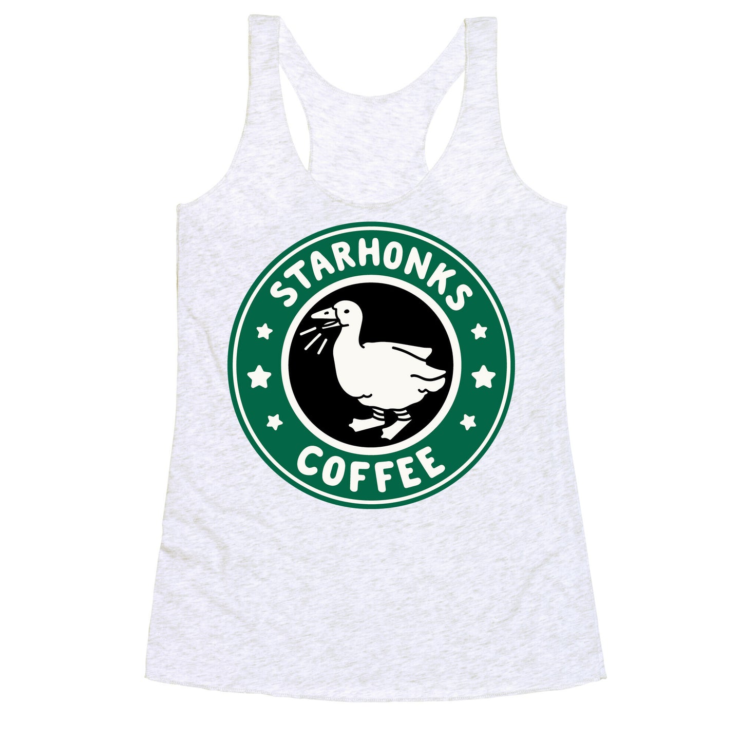Starhonks Coffee Parody Racerback Tank