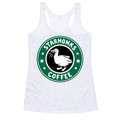 Starhonks Coffee Parody Racerback Tank