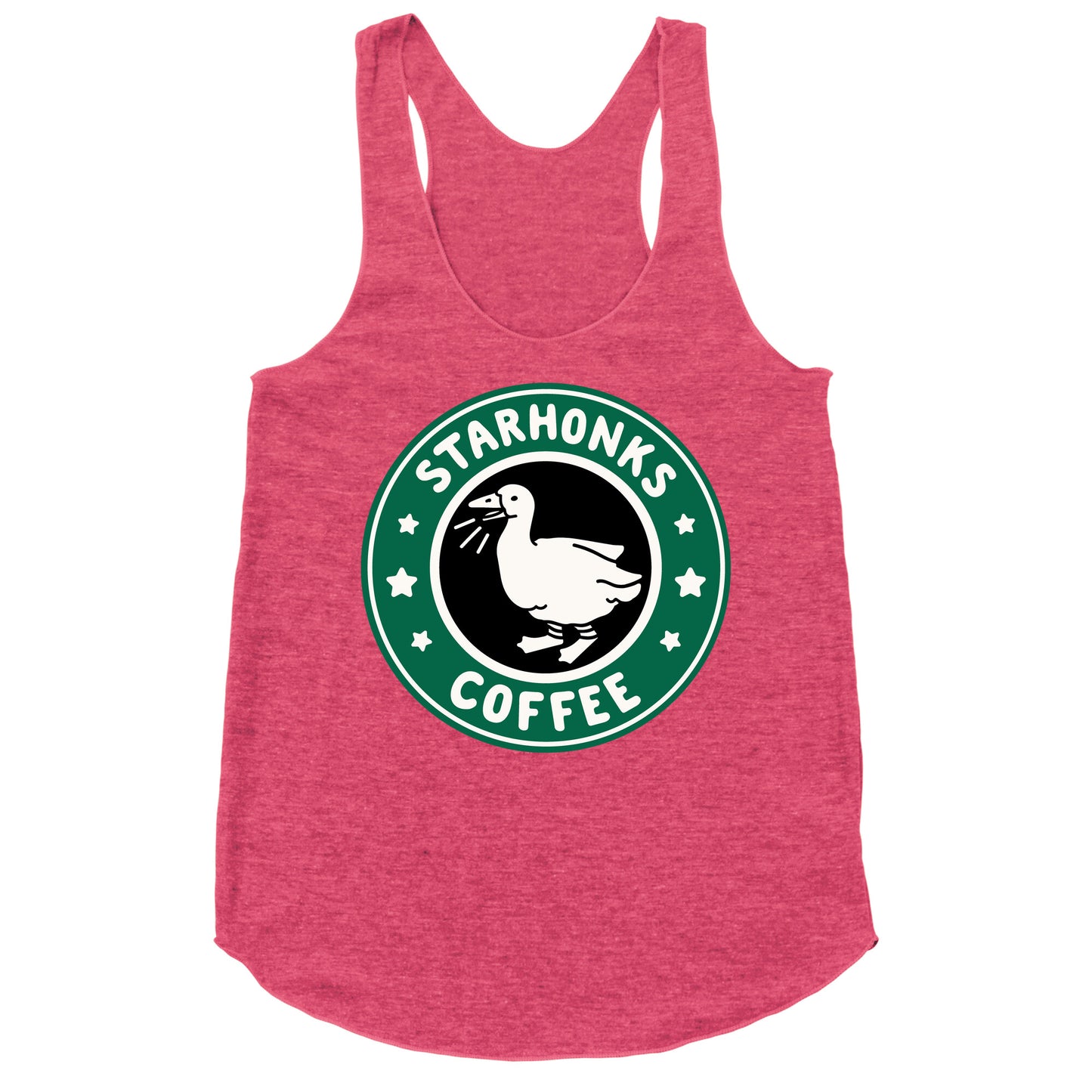 Starhonks Coffee Parody Racerback Tank