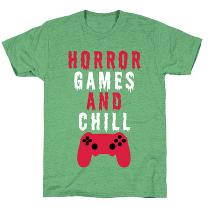 Horror Games And Chill Unisex Triblend Tee
