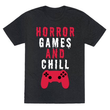 Horror Games And Chill Unisex Triblend Tee