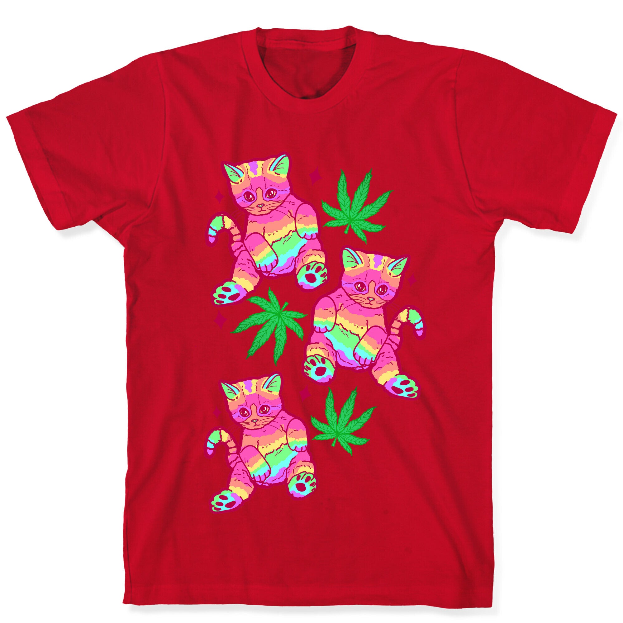 Rainbow Weed Kitty T-Shirt