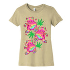 Rainbow Weed Kitty Women's Cotton Tee