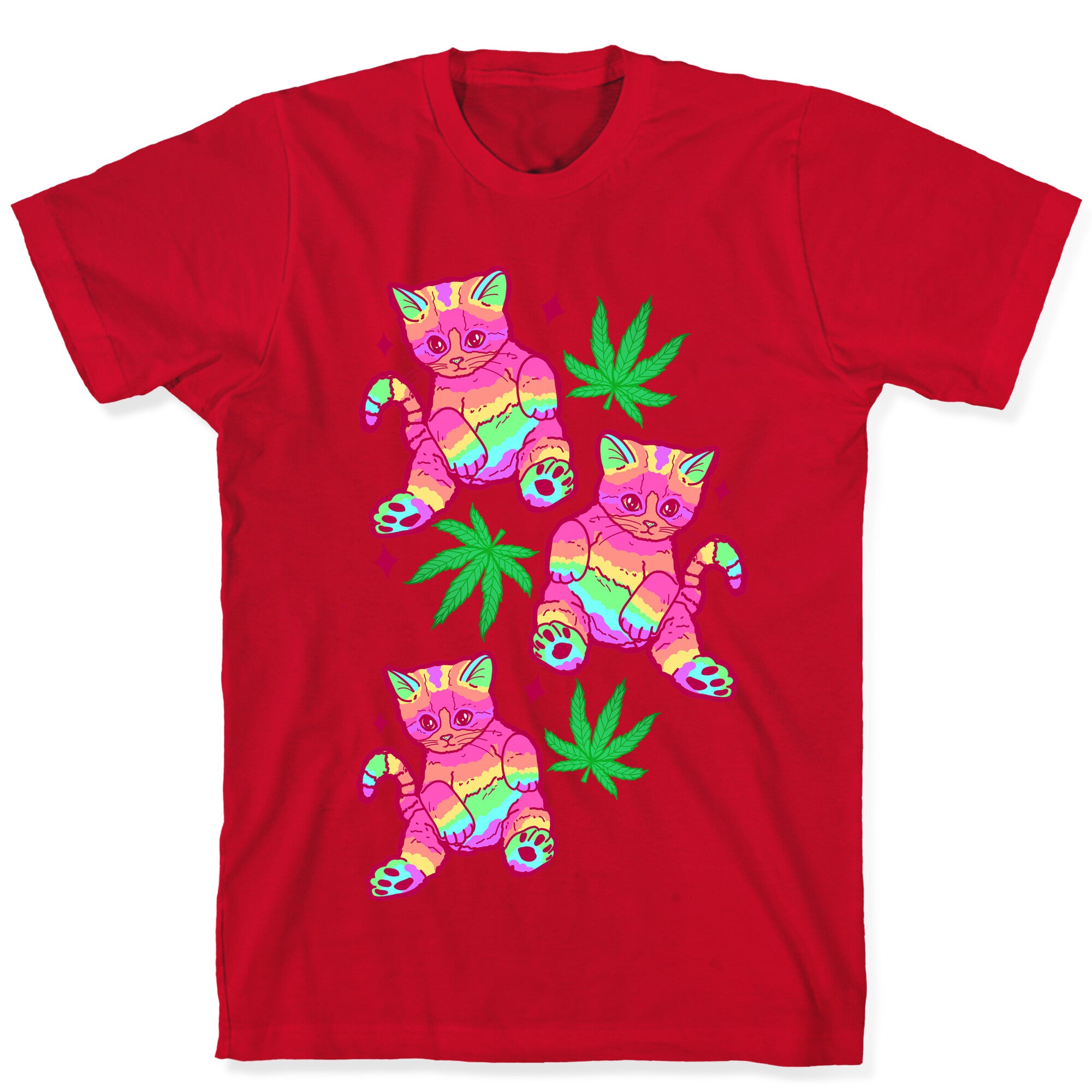 Rainbow Weed Kitty T-Shirt