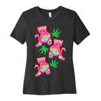 Rainbow Weed Kitty Women's Cotton Tee