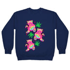 Rainbow Weed Kitty Crewneck Sweatshirt