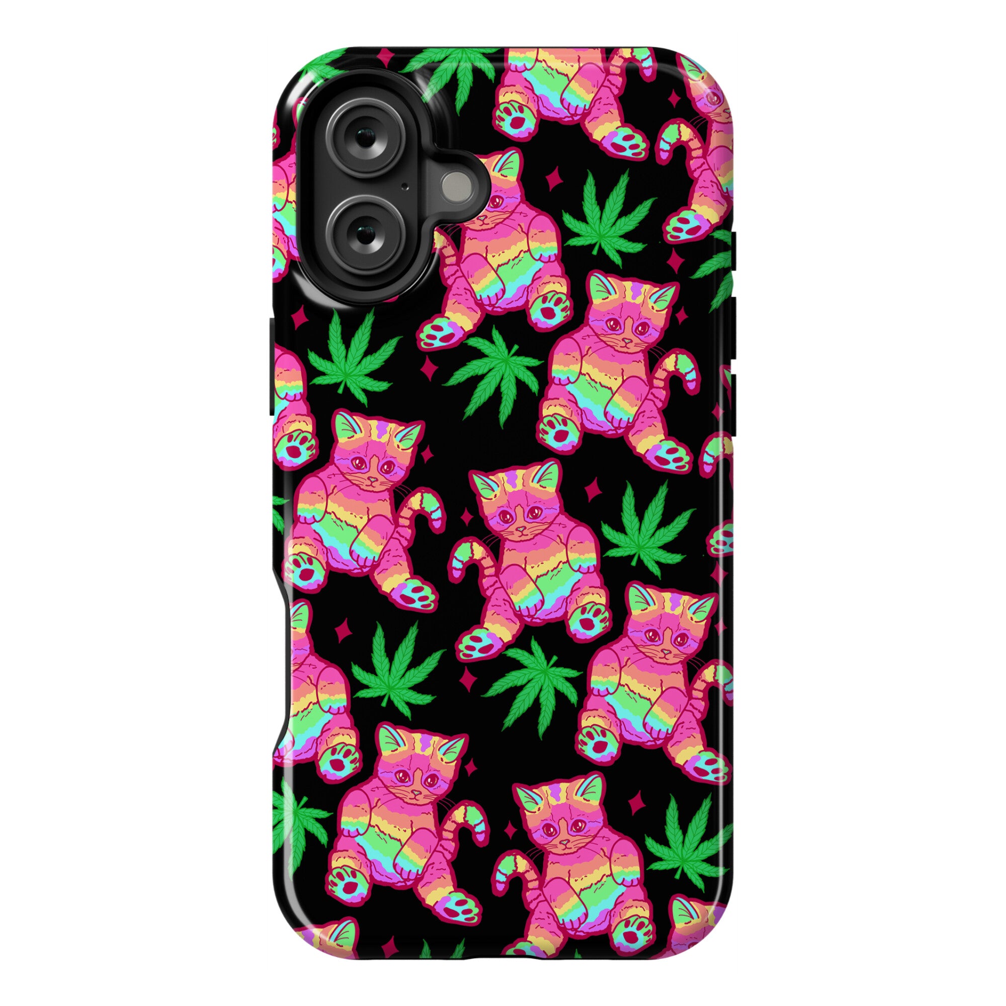 Rainbow Weed Kitty Phone Case