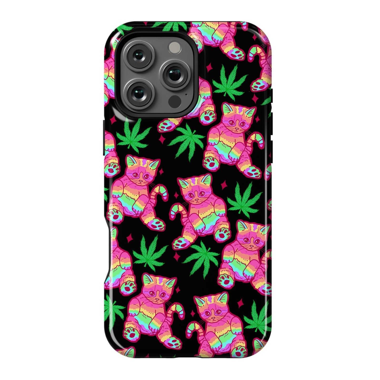 Rainbow Weed Kitty Phone Case