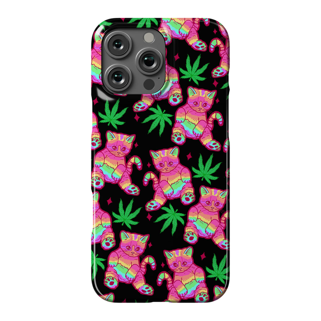 Rainbow Weed Kitty Phone Case