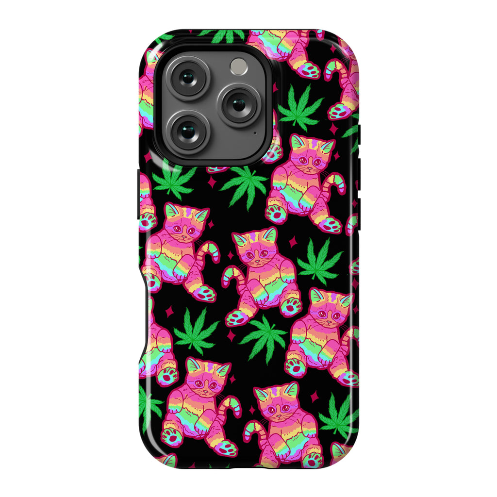 Rainbow Weed Kitty Phone Case