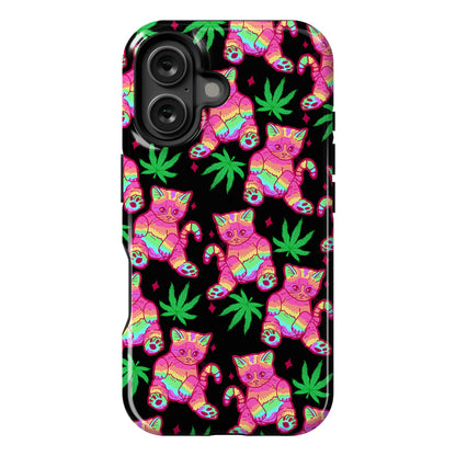 Rainbow Weed Kitty Phone Case