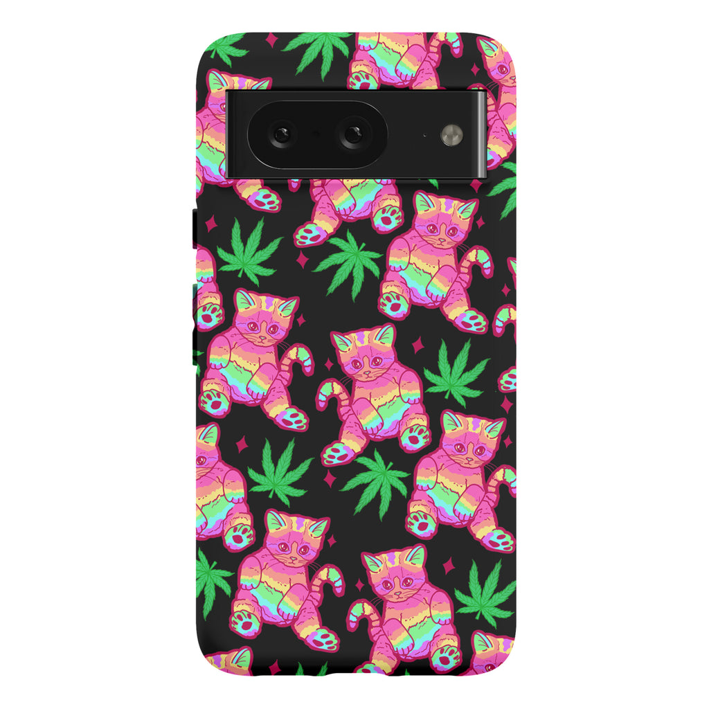 Rainbow Weed Kitty Phone Case