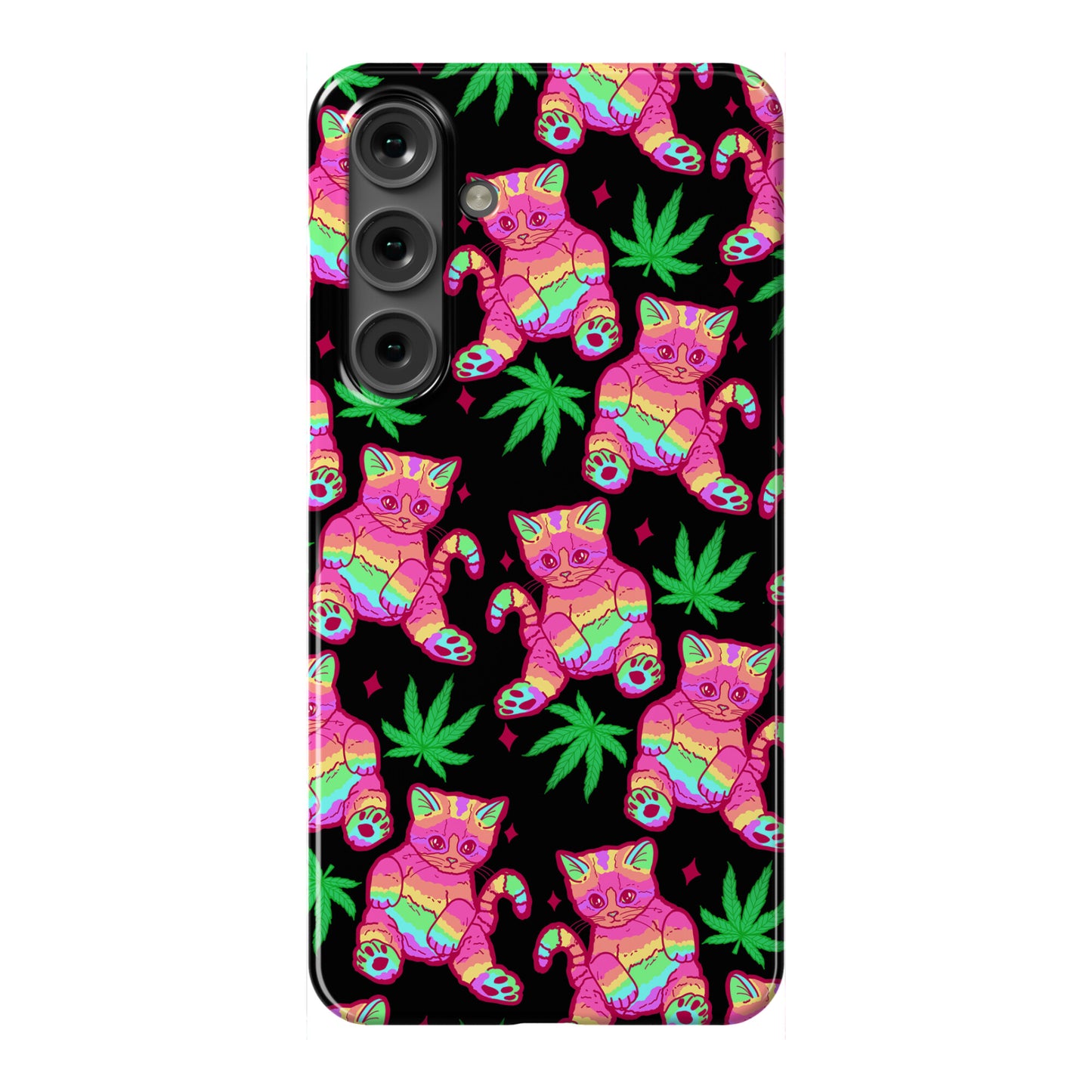 Rainbow Weed Kitty Phone Case