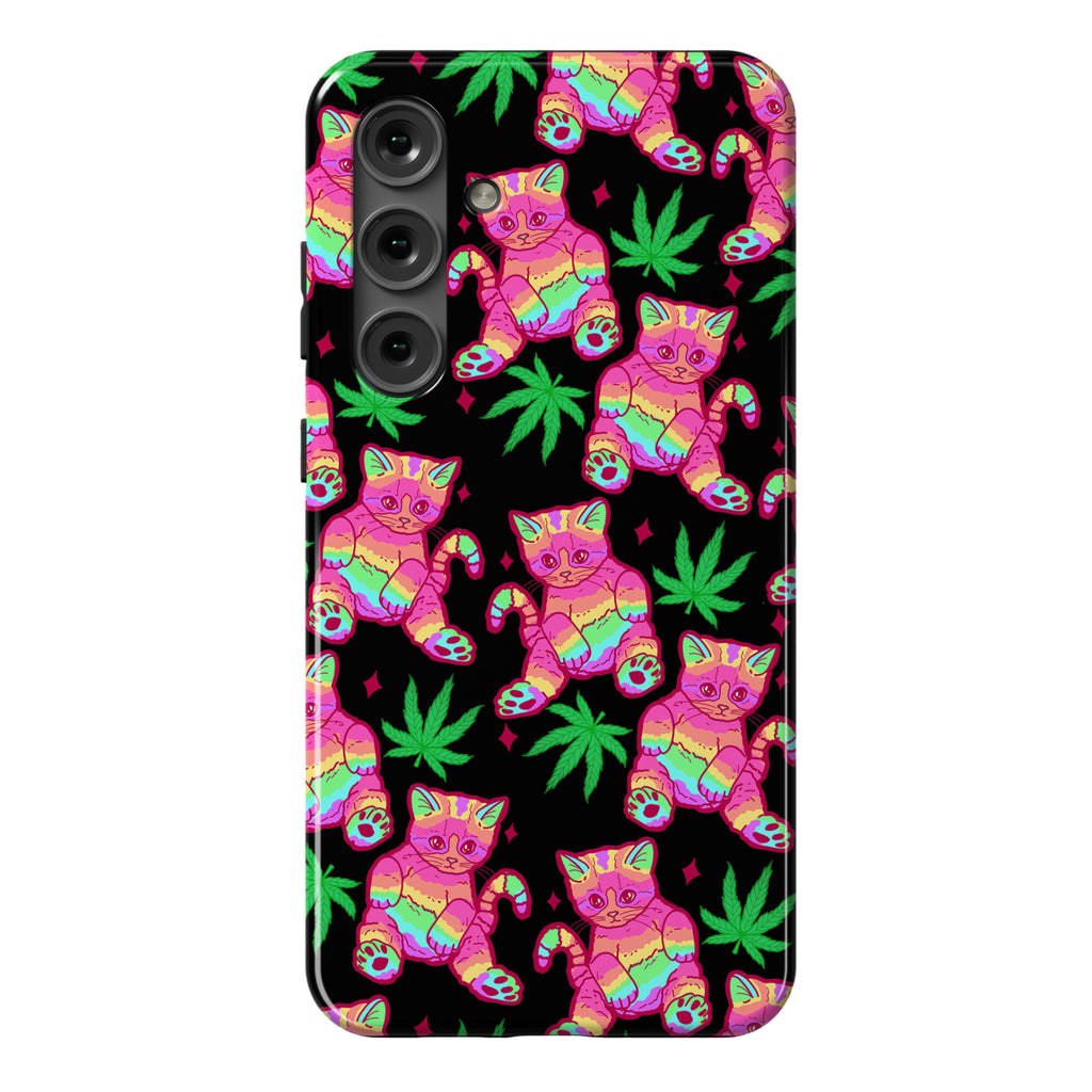 Rainbow Weed Kitty Phone Case
