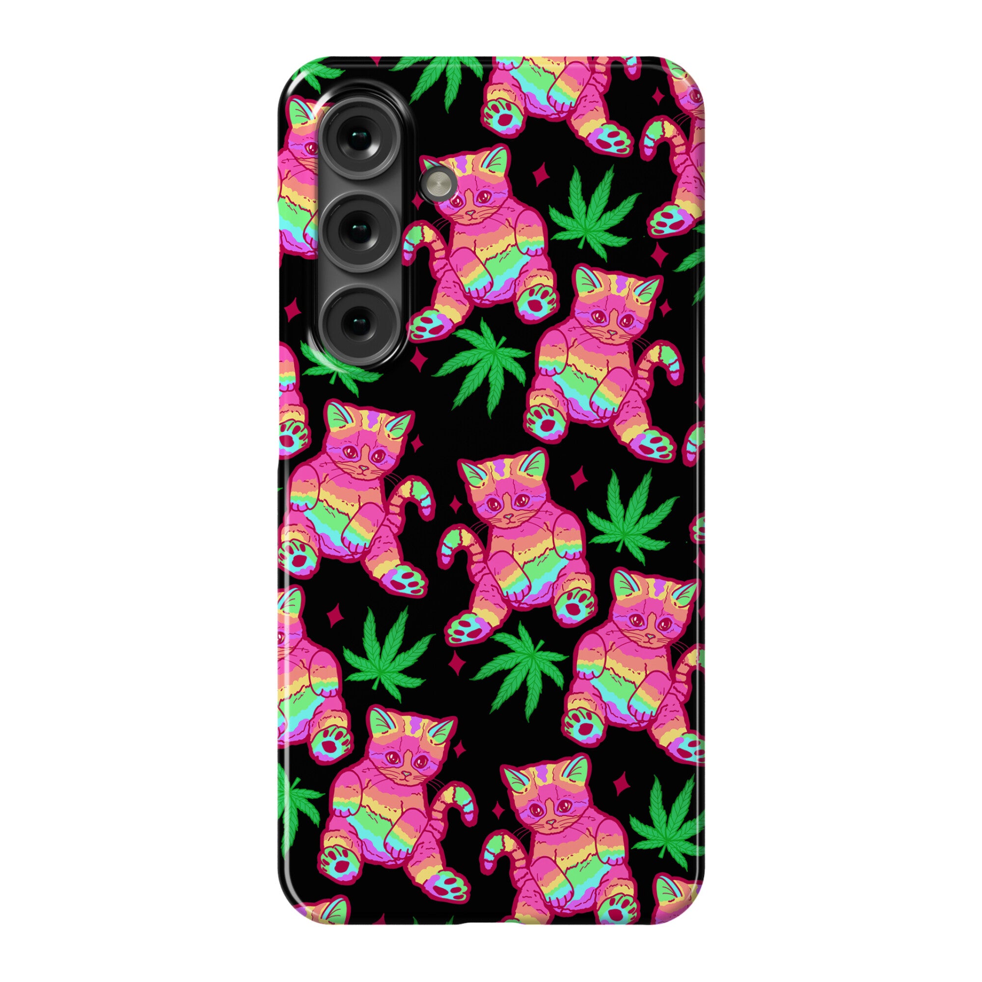 Rainbow Weed Kitty Phone Case
